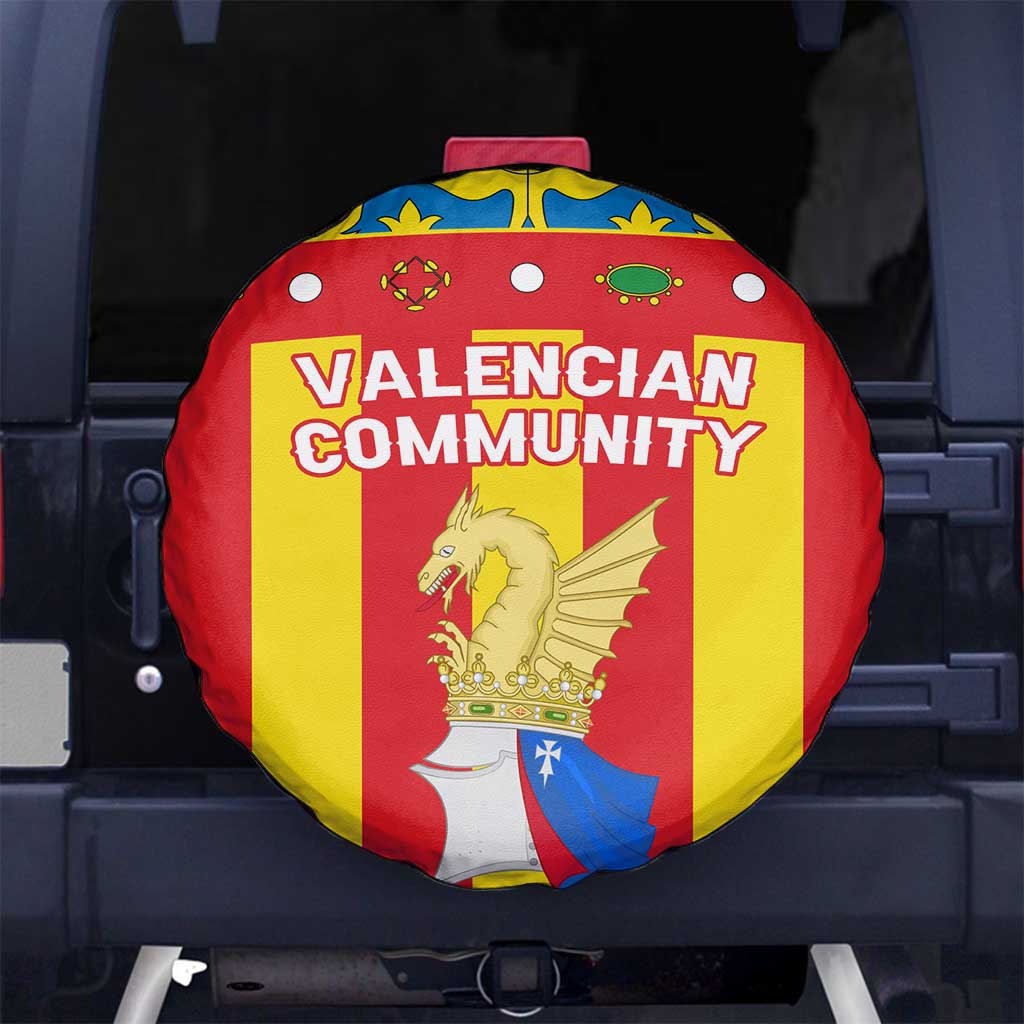 Valencian Community Flag Spare Tire Cover Autonomous Community of Spain - Wonder Print Shop