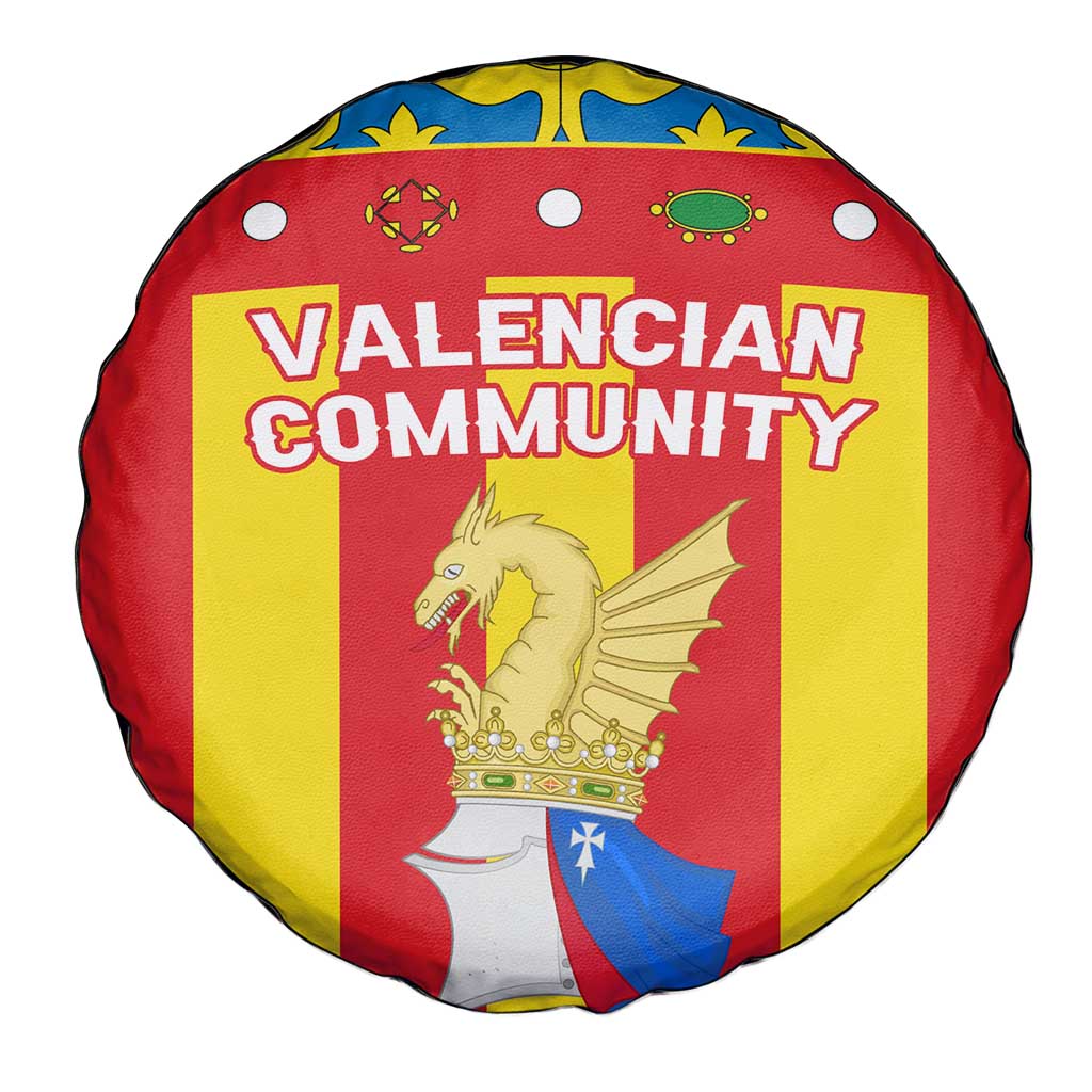 Valencian Community Flag Spare Tire Cover Autonomous Community of Spain - Wonder Print Shop