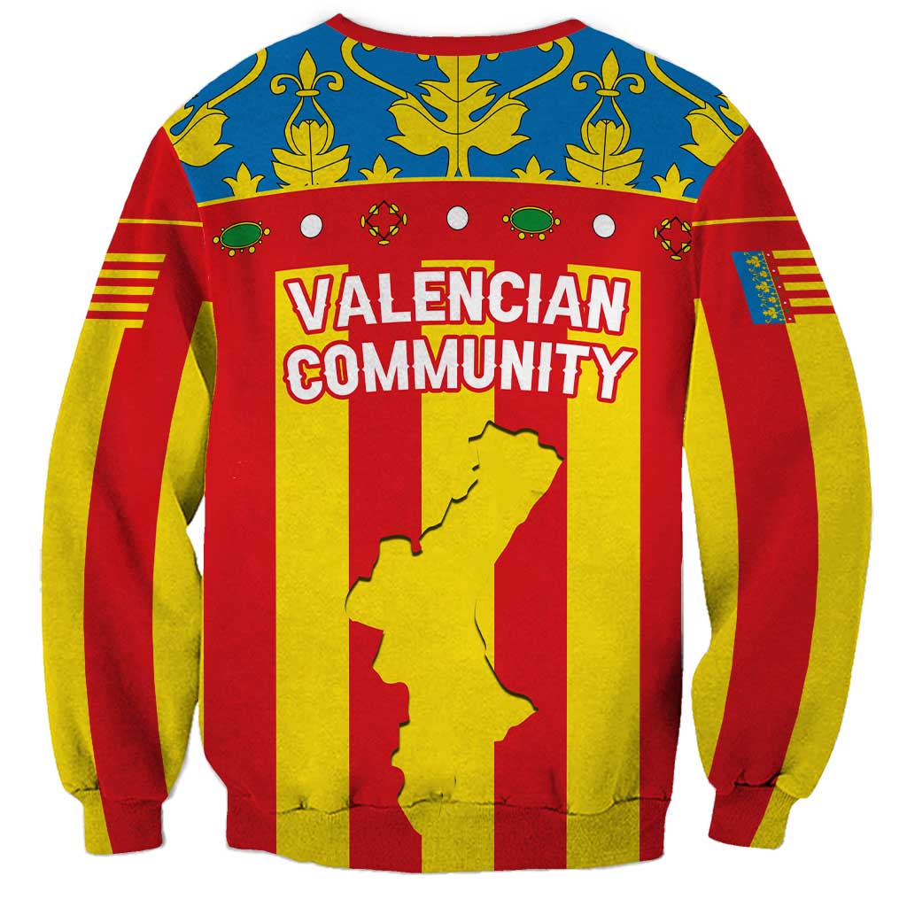 Valencian Community Flag Sweatshirt Autonomous Community of Spain - Wonder Print Shop