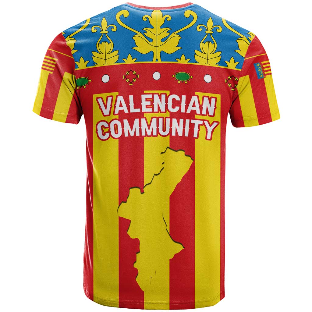 Valencian Community Flag T Shirt Autonomous Community of Spain - Wonder Print Shop