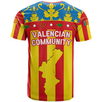 Valencian Community Flag T Shirt Autonomous Community of Spain - Wonder Print Shop