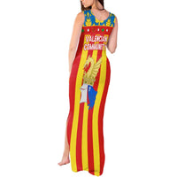 Valencian Community Flag Tank Maxi Dress Autonomous Community of Spain - Wonder Print Shop
