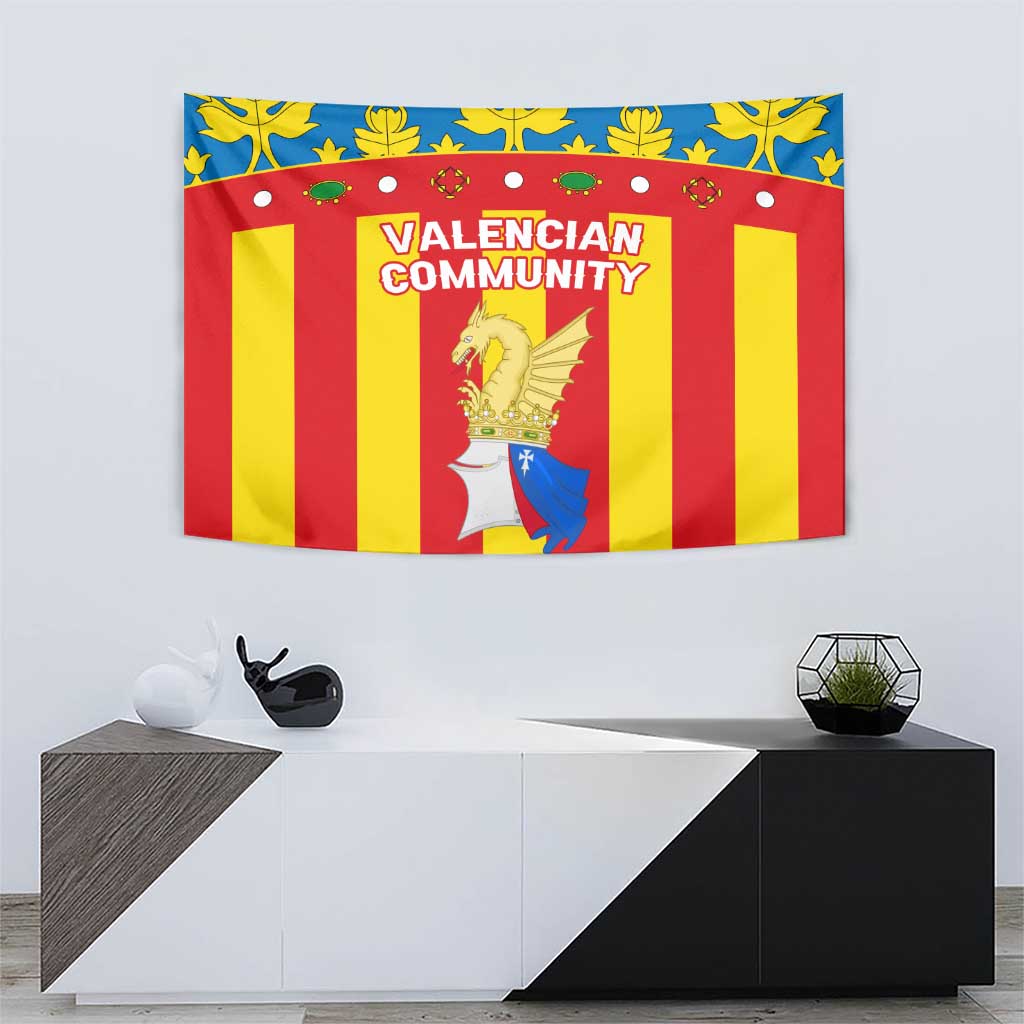 Valencian Community Flag Tapestry Autonomous Community of Spain - Wonder Print Shop