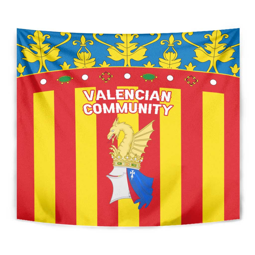 Valencian Community Flag Tapestry Autonomous Community of Spain - Wonder Print Shop
