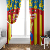Valencian Community Flag Window Curtain Autonomous Community of Spain - Wonder Print Shop