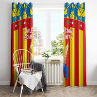 Valencian Community Flag Window Curtain Autonomous Community of Spain - Wonder Print Shop