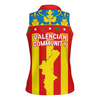 Valencian Community Flag Women Sleeveless Polo Shirt Autonomous Community of Spain - Wonder Print Shop