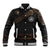 Viking Armor Baseball Jacket Vegvisir With Silver Chain Link - Wonder Print Shop