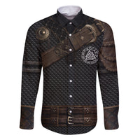 Viking Armor Family Matching Summer Maxi Dress and Hawaiian Shirt Vegvisir With Silver Chain Link - Wonder Print Shop