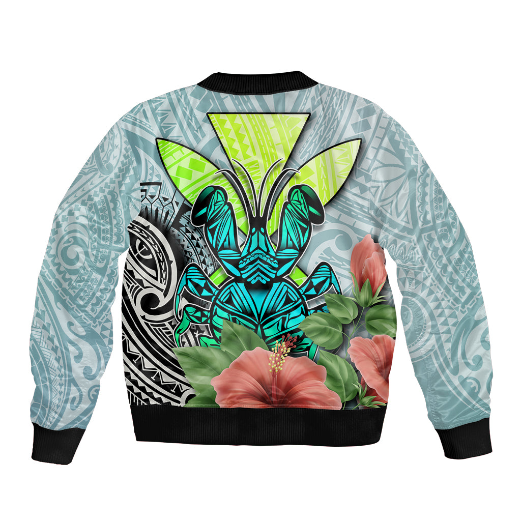 Polynesian Hawaii Bomber Jacket Kanaka with Crab Tribal tattoo - Wonder Print Shop