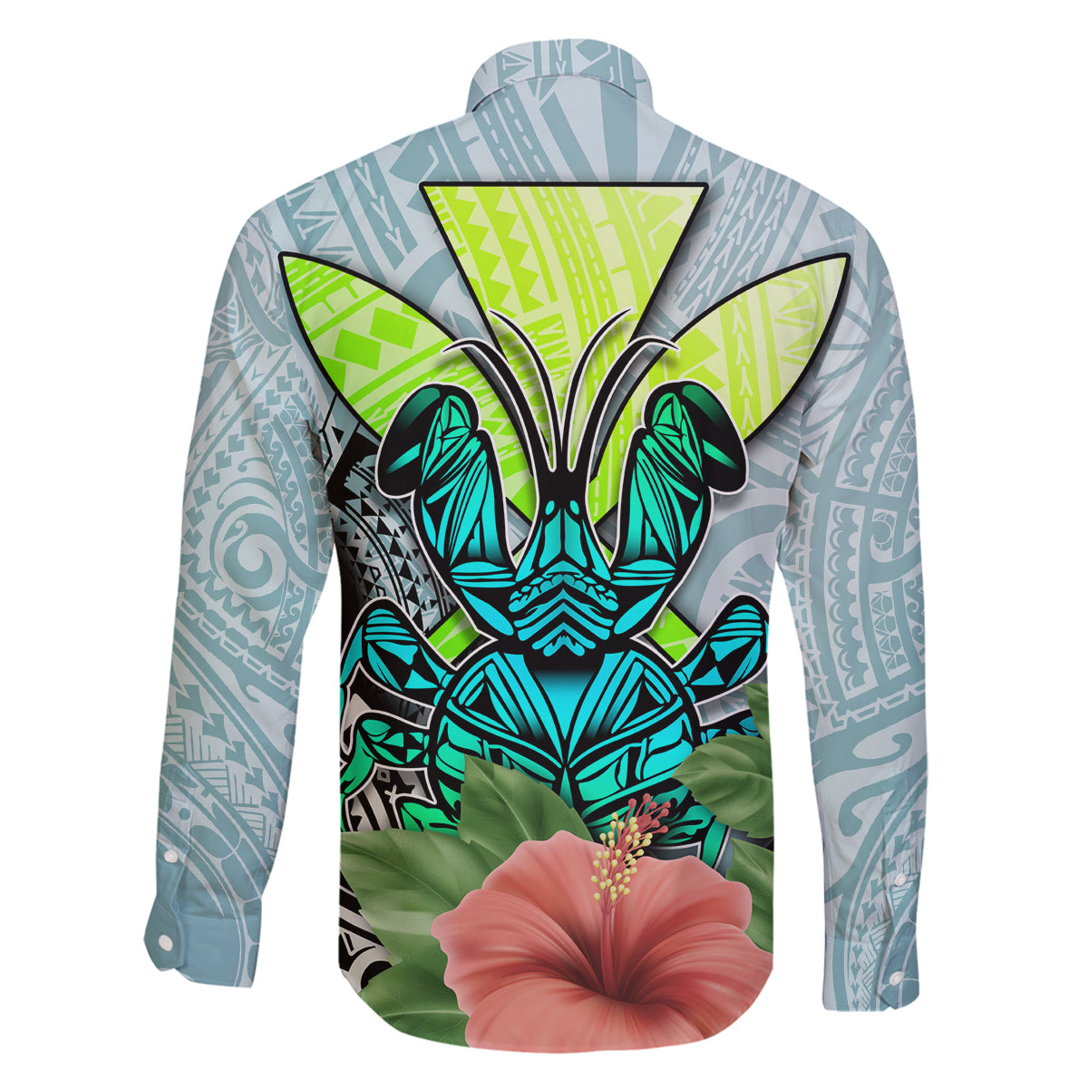 Polynesian Hawaii Family Matching Mermaid Dress and Hawaiian Shirt Kanaka with Crab Tribal tattoo - Wonder Print Shop