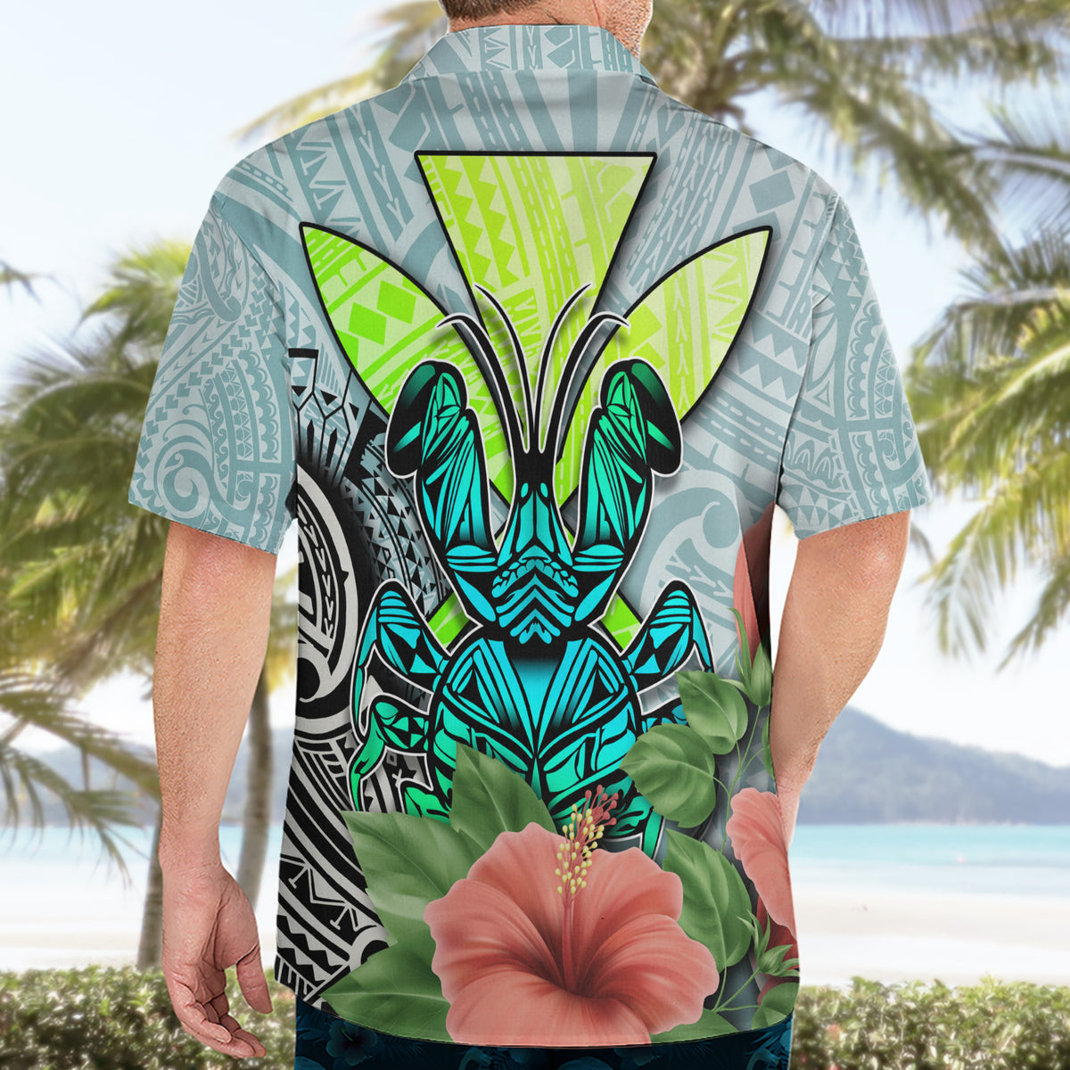 Polynesian Hawaii Hawaiian Shirt Kanaka with Crab Tribal tattoo - Wonder Print Shop