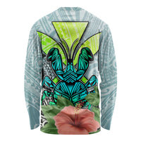 Polynesian Hawaii Long Sleeve Shirt Kanaka with Crab Tribal tattoo - Wonder Print Shop