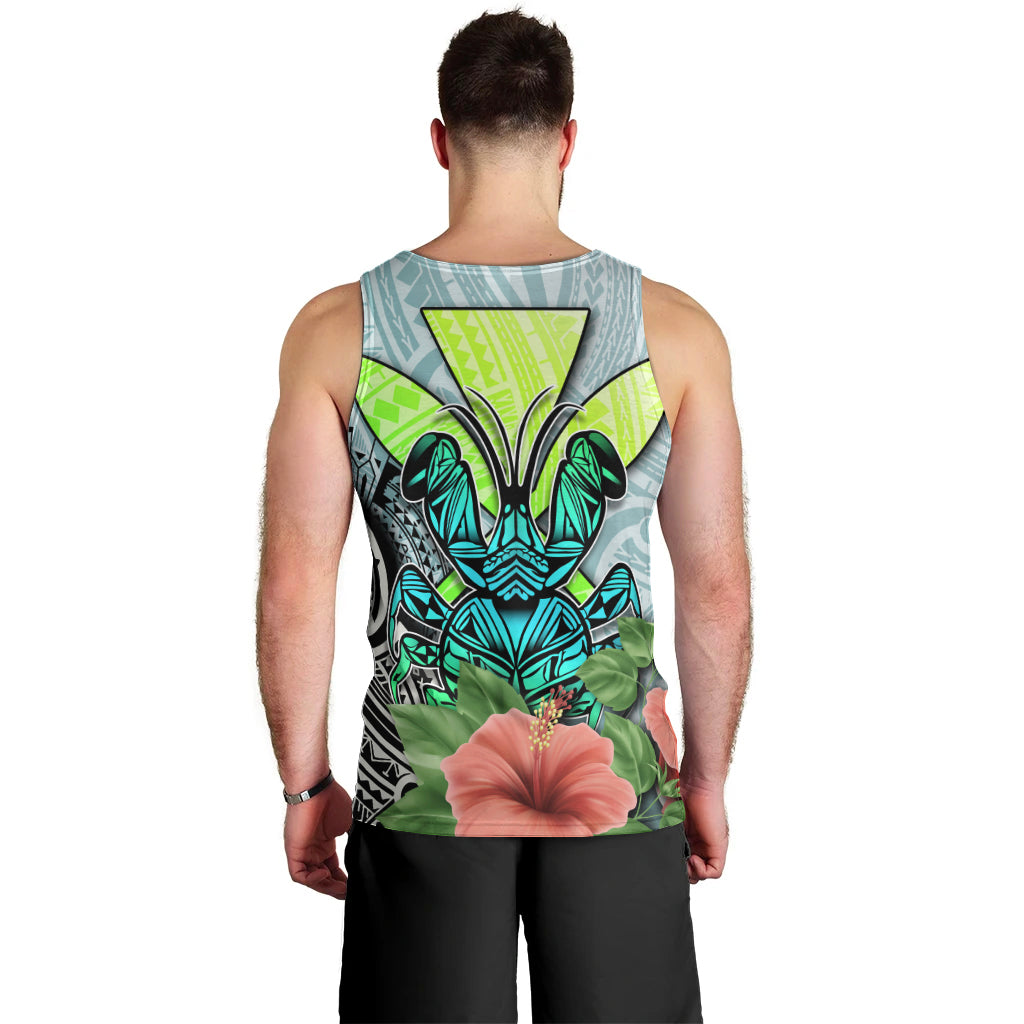 Polynesian Hawaii Men Tank Top Kanaka with Crab Tribal tattoo - Wonder Print Shop