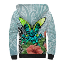 Polynesian Hawaii Sherpa Hoodie Kanaka with Crab Tribal tattoo - Wonder Print Shop