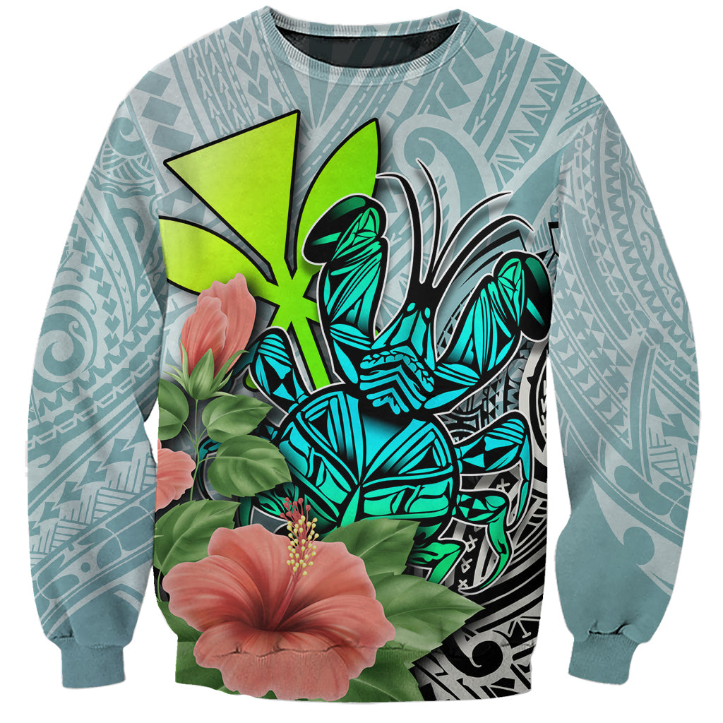 Polynesian Hawaii Sweatshirt Kanaka with Crab Tribal tattoo - Wonder Print Shop