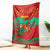 Mauritania Christmas Blanket with Santa Claus Camel Gift Boxes Starry Sky and Desert Pattern Design - Wonder Print Shop