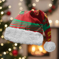 Mauritania Christmas Santa Hat with Santa Claus Camel Gift Boxes Starry Sky and Desert Pattern Design - Wonder Print Shop