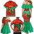 Mauritania Christmas Family Matching Mermaid Dress and Hawaiian Shirt with Santa Claus Camel Gift Boxes Starry Sky and Desert Pattern Design - Wonder Print Shop