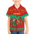 Mauritania Christmas Family Matching Short Sleeve Bodycon Dress and Hawaiian Shirt with Santa Claus Camel Gift Boxes Starry Sky and Desert Pattern Design - Wonder Print Shop