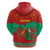 Mauritania Christmas Hoodie with Santa Claus Camel Gift Boxes Starry Sky and Desert Pattern Design - Wonder Print Shop