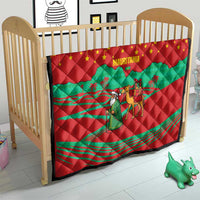 Mauritania Christmas Quilt with Santa Claus Camel Gift Boxes Starry Sky and Desert Pattern Design - Wonder Print Shop