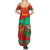 Mauritania Christmas Summer Maxi Dress with Santa Claus Camel Gift Boxes Starry Sky and Desert Pattern Design - Wonder Print Shop