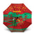 Mauritania Christmas Umbrella with Santa Claus Camel Gift Boxes Starry Sky and Desert Pattern Design - Wonder Print Shop