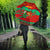 Mauritania Christmas Umbrella with Santa Claus Camel Gift Boxes Starry Sky and Desert Pattern Design - Wonder Print Shop