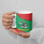 Mauritania Christmas Ceramic Mug with Santa Sharks Festive Fish Pattern and Red Green Holiday Design - Wonder Print Shop