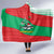 Mauritania Christmas Hooded Blanket with Santa Sharks Festive Fish Pattern and Red Green Holiday Design - Wonder Print Shop