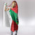Mauritania Christmas Hooded Blanket with Santa Sharks Festive Fish Pattern and Red Green Holiday Design - Wonder Print Shop
