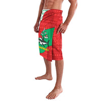 Mauritania Christmas Lavalava with Santa Sharks Festive Fish Pattern and Red Green Holiday Design - Wonder Print Shop