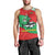 Mauritania Christmas Men Tank Top with Santa Sharks Festive Fish Pattern and Red Green Holiday Design - Wonder Print Shop
