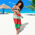 Mauritania Christmas Sarong with Santa Sharks Festive Fish Pattern and Red Green Holiday Design - Wonder Print Shop