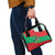 Mauritania Christmas Shoulder Handbag with Santa Sharks Festive Fish Pattern and Red Green Holiday Design - Wonder Print Shop