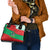 Mauritania Christmas Shoulder Handbag with Santa Sharks Festive Fish Pattern and Red Green Holiday Design - Wonder Print Shop