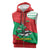Mauritania Christmas Sleeveless Zip Hoodie with Santa Sharks Festive Fish Pattern and Red Green Holiday Design - Wonder Print Shop