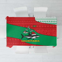 Mauritania Christmas Tablecloth with Santa Sharks Festive Fish Pattern and Red Green Holiday Design - Wonder Print Shop