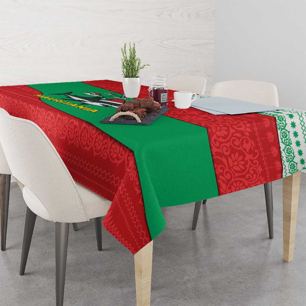 Mauritania Christmas Tablecloth with Santa Sharks Festive Fish Pattern and Red Green Holiday Design - Wonder Print Shop
