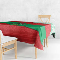 Mauritania Christmas Tablecloth with Santa Sharks Festive Fish Pattern and Red Green Holiday Design - Wonder Print Shop