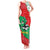 Mauritania Christmas Tank Maxi Dress with Santa Sharks Festive Fish Pattern and Red Green Holiday Design - Wonder Print Shop