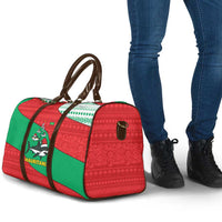 Mauritania Christmas Travel Bag with Santa Sharks Festive Fish Pattern and Red Green Holiday Design - Wonder Print Shop