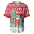Belarus Christmas Baseball Jersey with Ded Moroz Snow Maiden Christmas Tree and Nordic Pattern Design - Wonder Print Shop