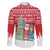 Belarus Christmas Family Matching Off The Shoulder Long Sleeve Dress and Hawaiian Shirt with Ded Moroz Snow Maiden Christmas Tree and Nordic Pattern Design - Wonder Print Shop