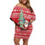 Belarus Christmas Family Matching Off Shoulder Short Dress and Hawaiian Shirt with Ded Moroz Snow Maiden Christmas Tree and Nordic Pattern Design - Wonder Print Shop