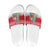 Belarus Christmas Slide Sandals with Ded Moroz Snow Maiden Christmas Tree and Nordic Pattern Design - Wonder Print Shop
