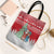 Belarus Christmas Tote Bag with Ded Moroz Snow Maiden Christmas Tree and Nordic Pattern Design - Wonder Print Shop