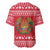 Belarus Christmas Baseball Jersey with Santa Gingerbread Playing Chess National Emblem and Nordic Pattern Design - Wonder Print Shop