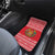 Belarus Christmas Car Mats with Santa Gingerbread Playing Chess National Emblem and Nordic Pattern Design - Wonder Print Shop